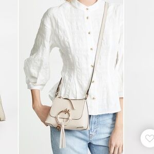 See by Chloe Cream / light tan colored Joan Mini hobo purse